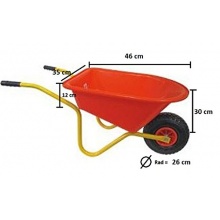 Groe Riesen XXL Kinder-Schubkarre Garten Varoni Bild 1