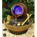 Oshi Brunnen Mit Drehender Glaskugel Und LED-Beleuchtung Bild 1