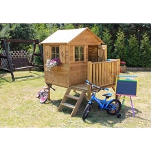 Baumotte,Kinderspielhaus Donatello mit Kinderrutsche  Bild 1