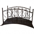 Gartenbrücke 145x79x92cm Metall Rost Optik Bild 1