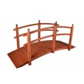 Holz Brcke mit Gelnder rot - braun Bild 1