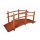 Holz Brcke mit Gelnder rot - braun Bild 1