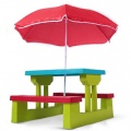 Kindersitzgr.,Sonnenschirm 2 Bnke,Tisch,Infantastic Bild 1