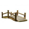 Holz Deko Brcke mit Gelnder braun Bild 1