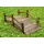 Holz Deko Brcke mit Gelnder braun Bild 2