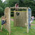 Klettergerst Multi aus Holz m Torwand von Gartenpirat Bild 1