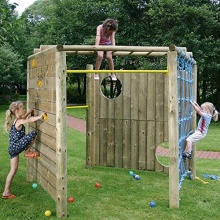 Klettergerst Multi aus Holz m Torwand von Gartenpirat Bild 1
