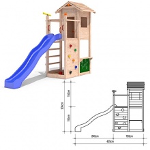 ISIDOR Picodo Spielturm Kletterturm Klettergerst Bild 1