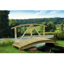 Gartenteichbrcke mit Handlauf von Gartenpirat Bild 1