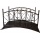 Gartenbrcke mit Gelnder, Metall, Rost-Optik, Gartendekoration, Metallbrcke Bild 1
