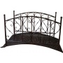 Gartenbrcke mit Gelnder, Metall, Rost-Optik, Gartendekoration, Metallbrcke Bild 1