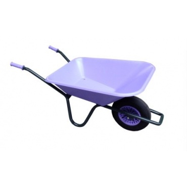 Fort Schubkarre lavendel 90l mit bruchsicherer PP-Mulde Bild 1