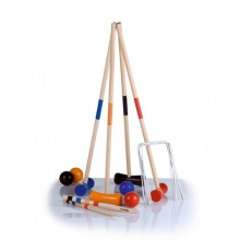 JUNIOR KINDER-CROQUET KROCKET SET FR 4 SPIELER Bild 1