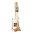 Krocket set aus Holz - mit Wagen von Sport Thieme Bild 1
