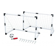 Idena  - Mini Fuballtor Set, 2 Tore, 1 Ball u Pumpe Bild 1