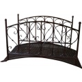 Gartenbrcke mit Gelnder, Deko-Brcke aus Metall, 145 x 79 x 92 cm Bild 1