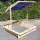 Sandkasten Sandkiste mit Dach verstellbar Holz, I.C.S. Bild 2