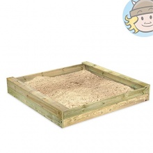 Sandkasten,Sankiste Eezey 110x110cm Hoch Bild 1