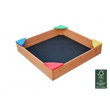 Sandkasten,Sandkiste aus Holz,mit Plane,Pro-Manufactur Bild 1