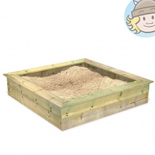 WICKEY Sandkasten,Sankiste King Kong 160x160 Bild 1