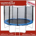 Trampolin 250cm, Leiter, Regenschutz, von vanvilla Bild 1