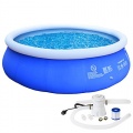 TecTake Swimming aufblasbarer Pool Komplettset Bild 1