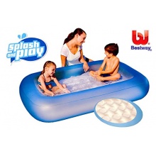 BESTWAY aufblasbarer Pool rechteckig 165x104cm Bild 1