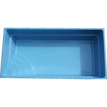 GFK Glasfaser Pool Modell 6.00 eingelassener Pool Bild 1
