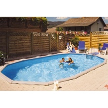 Stahlwandpool Set Grande Oval eingelassener Pool Bild 1