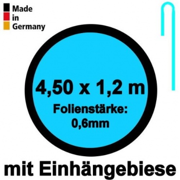 Pool Innenhlle Rund 4,50m x 1,20m Folienstrke 0,60mm Bild 1
