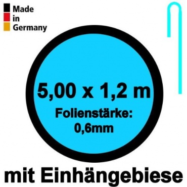 Pool Innenhlle Rund 5,00m x 1,20m Folie Bild 1