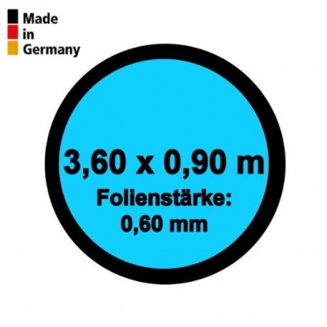 Pool Innenfolie Rund 3,60m x 0,90m Folienstrke 0,60mm Bild 1