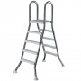 MyPool Edelstahl Hochbeckenleiter 1,20 m,Poolleiter  Bild 1