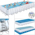 Bestway Swimming Pool 10m mit Stahlrahmen 956x448x132 Bild 1