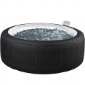 Aqua Spa Whirlpool rund 4 Personen, schwarz,grau Bild 1