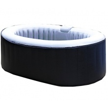 Aqua Spa Whirlpool oval 2 Personen, grau / hellgrau Bild 1