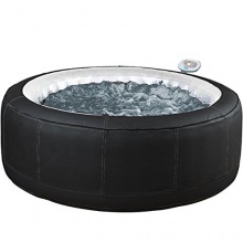 Aqua Spa 81008 Whirlpool rund 6 Personen,schwarz, grau Bild 1