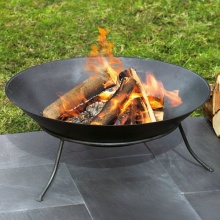 Feuerschale aus Eisen, 60 cm Ø, schwarz Bild 1