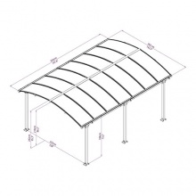 Palram Carport ARCADIA 5000 7306 Bild 1