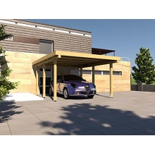 Carport Flachdach SILVERSTONE XIII 400x500 cm PRIKKER Bild 1