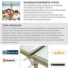 FATMOOSE Carport aus Holz CasaCarport Classic 400 Bild 1