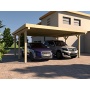 Carport Flachdach AVUS I 500x500cm KVH Fichte,PRIKKER Bild 1