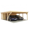 Palmako Carport / Doppelcarport Richard 2 natur Bild 1