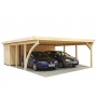 Palmako Carport / Doppelcarport Richard 2 natur Bild 1