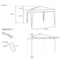 JAROLIFT Faltpavillon 3x3 m Basic, Gartenpavillon  Bild 1