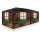 DEUBA Gartenpavillon 3x6m im Almhtten Design  Bild 4