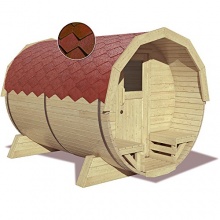 Diogena Fasssauna Gartensauna Outdoor Sauna 3,05m Bild 1