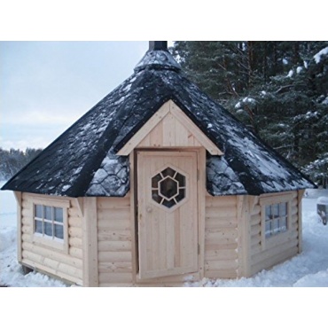 JUNIT Gartensauna 16,5 m2 Saunakota von FASSWELT Bild 1