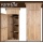 vanvilla Gerteschuppen Holz Flachdach Braun lasiert Bild 2