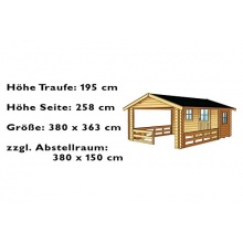 Skan Holz Blockbohlenhaus Alicante Grillhtte Bild 1